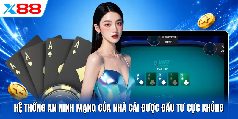 Hệ thống an ninh mạng của nhà cái được đầu tư cực khủng