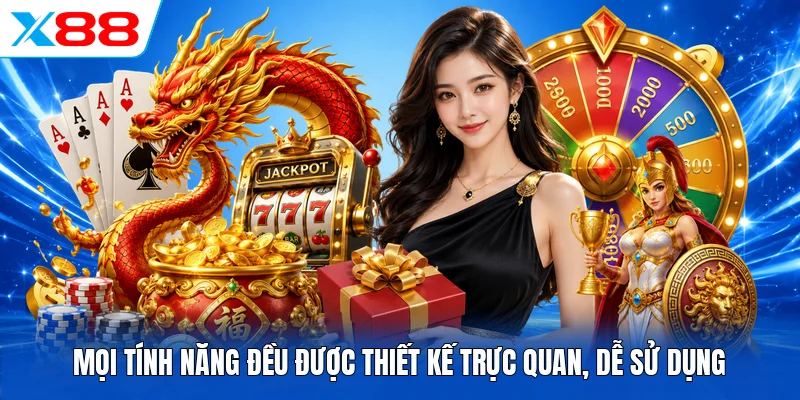 Mọi tính năng đều được thiết kế trực quan, dễ sử dụng